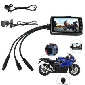 Camara Dvr Para Moto Doble Lente