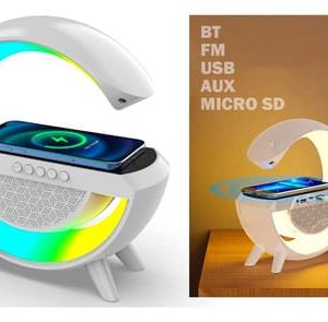 Cargador Inalámbrico Parlante Bluetooth